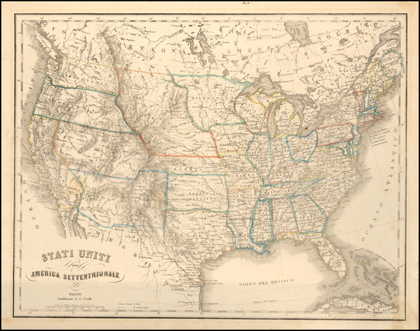 26-United States Map By G. Civelli