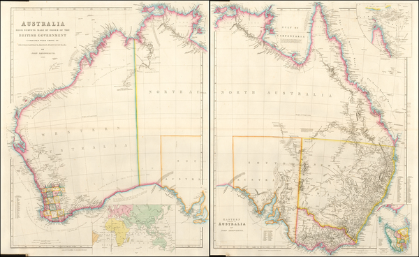 87-Australia Map By John Arrowsmith