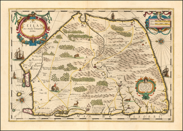 50-India Map By Jodocus Hondius