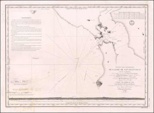 13-California and San Francisco & Bay Area Map By Abel Aubert   Du Petit-Thouars