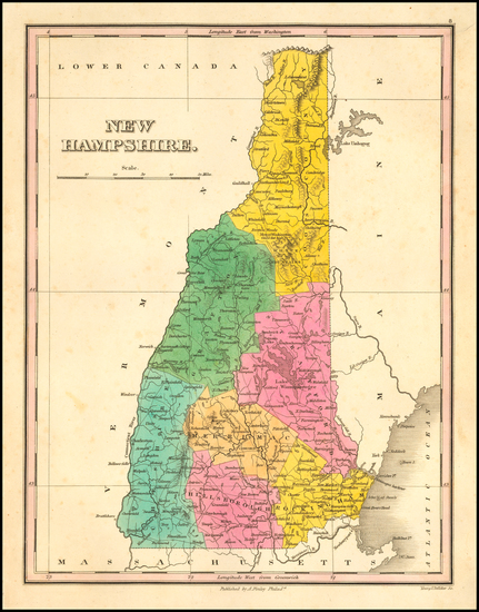 81-New Hampshire Map By Anthony Finley