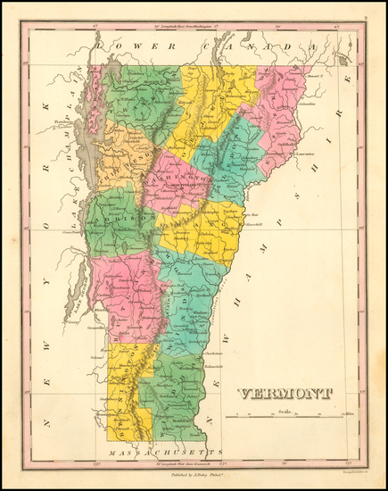 50-New England and Vermont Map By Anthony Finley