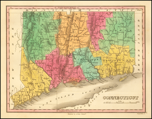 100-Connecticut Map By Anthony Finley