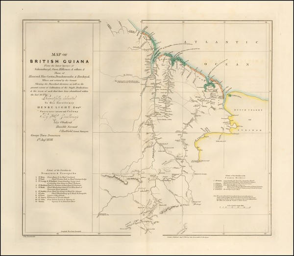 35-Guianas & Suriname Map By John Arrowsmith