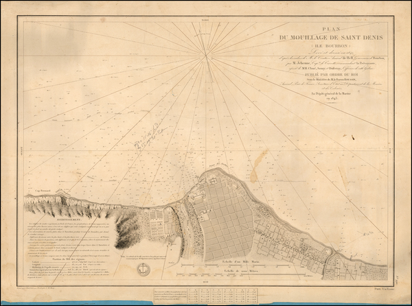 24-African Islands, including Madagascar Map By Depot de la Marine