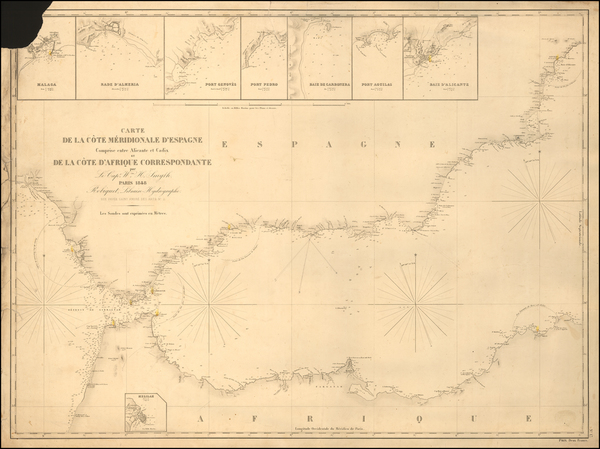 32-Spain, Mediterranean and North Africa Map By Aime Robiquet