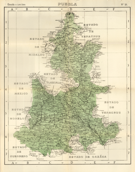 83-Mexico and Atlases Map By 