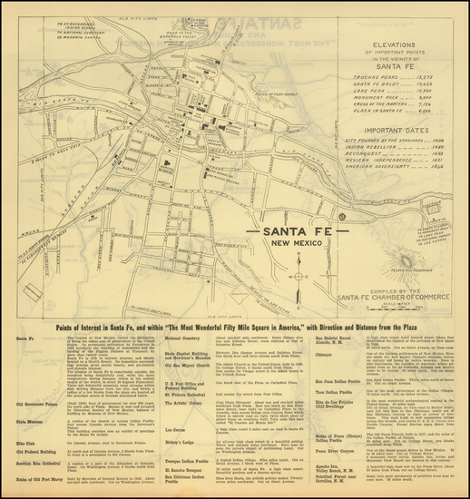 9-New Mexico Map By Santa Fe Chamber of Commerce