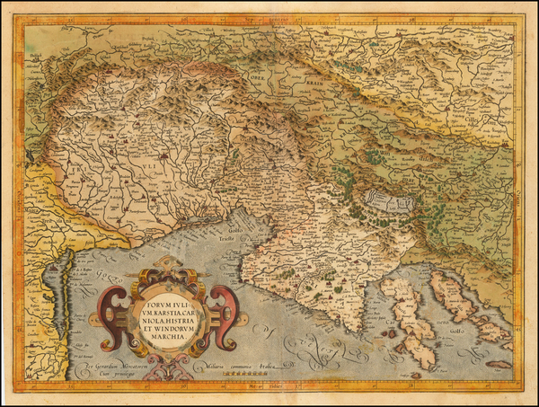 66-Croatia & Slovenia and Northern Italy Map By Gerhard Mercator