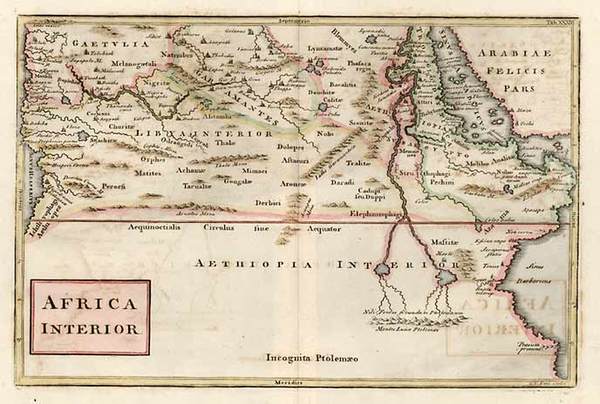 41-Africa, North Africa and East Africa Map By Christoph Cellarius