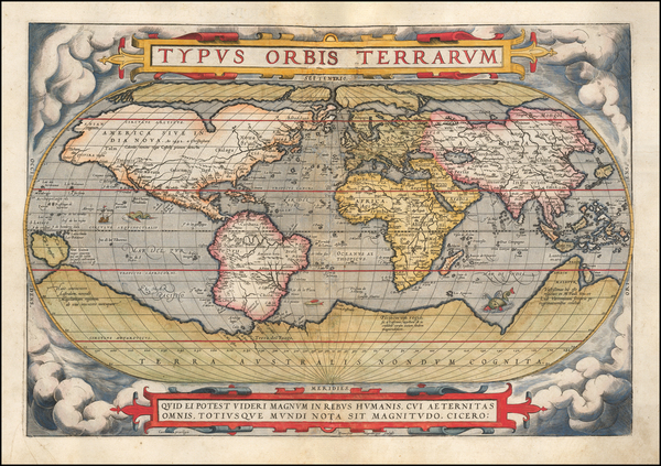 1-World Map By Abraham Ortelius