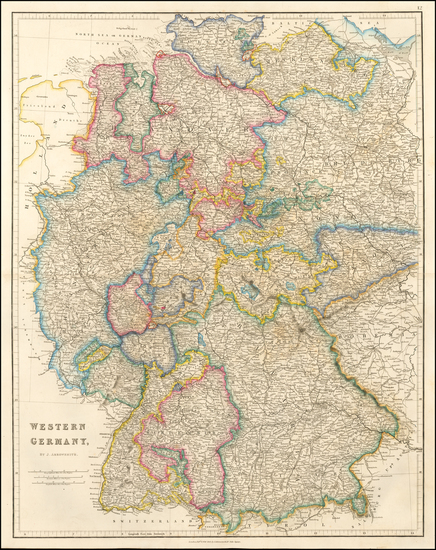 31-Germany Map By John Arrowsmith