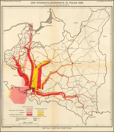 72-Poland Map By Augustus Herman Petermann