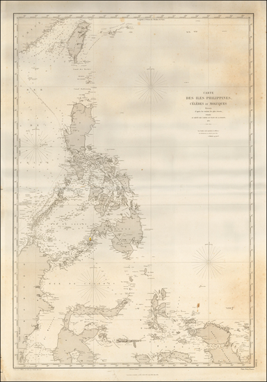 71-Philippines and Other Islands Map By Depot de la Marine