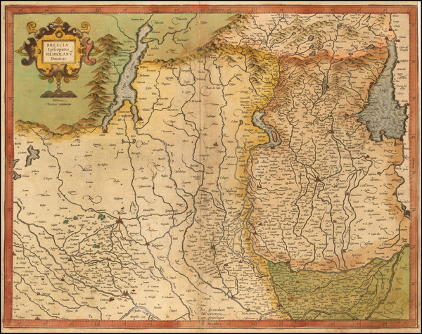 97-Northern Italy Map By Mercator