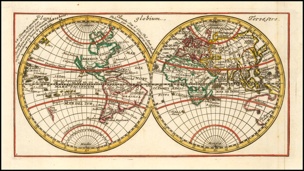 58-World and California as an Island Map By Anonymous