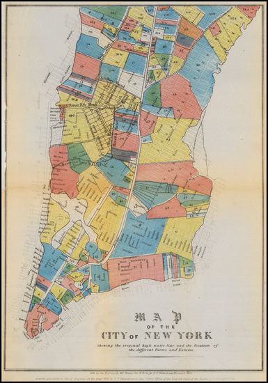 1-New York City Map By Valentine's Manual