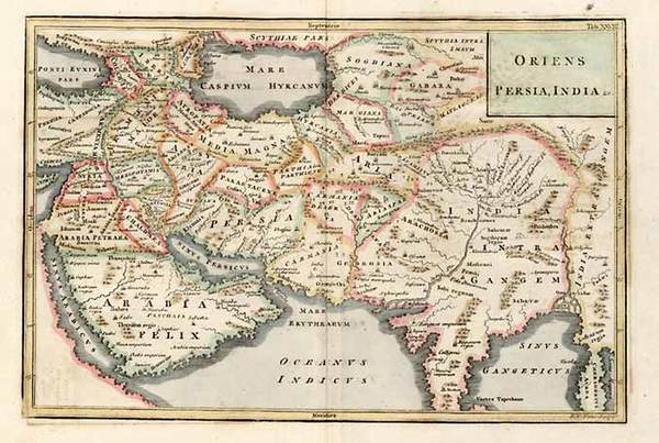 79-Asia, India, Southeast Asia, Central Asia & Caucasus and Middle East Map By Christoph Cella