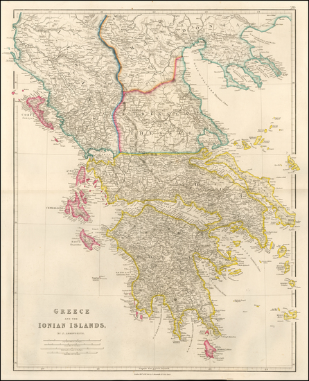 26-Greece Map By John Arrowsmith