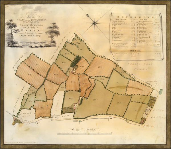 22-England and British Counties Map By J and W Newton