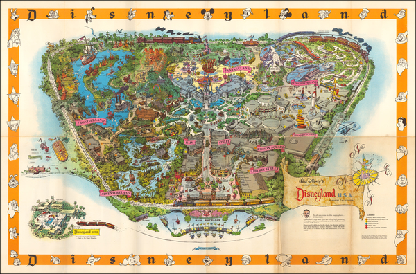 3-Pictorial Maps, California and Other California Cities Map By Walt Disney Productions