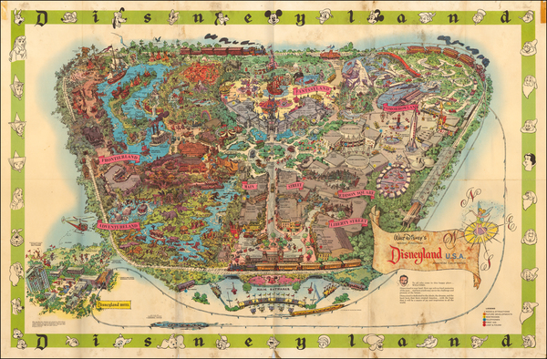 28-Pictorial Maps, California and Other California Cities Map By Walt Disney Productions