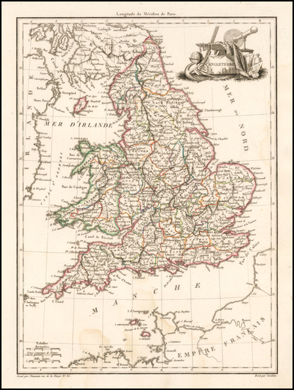 3-England Map By Conrad Malte-Brun