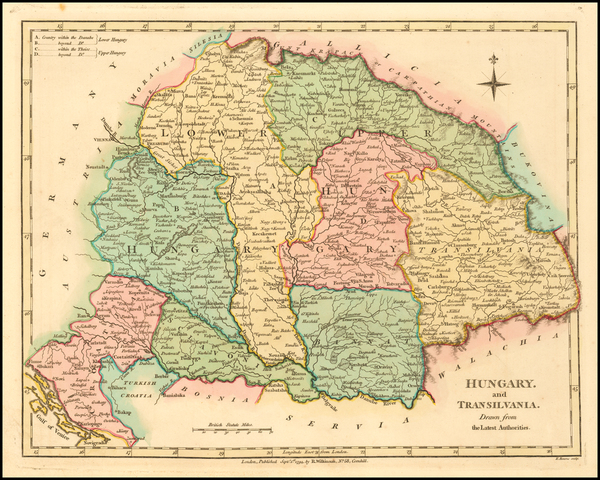 34-Hungary, Romania and Balkans Map By Robert Wilkinson