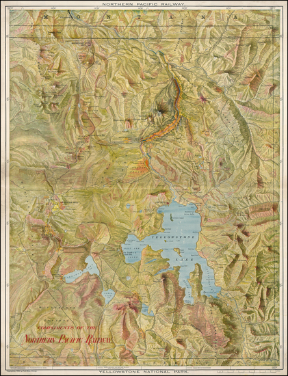 84-Rocky Mountains Map By Poole Brothers