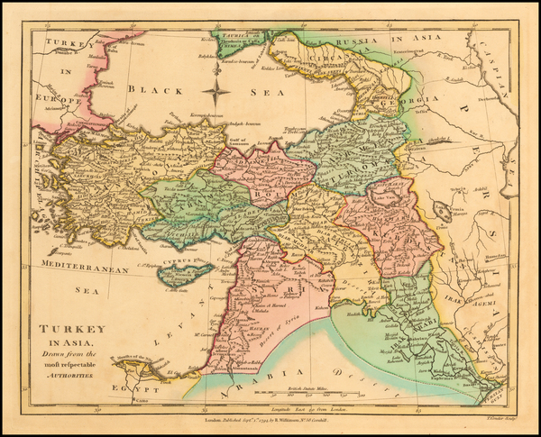 27-Middle East, Turkey & Asia Minor and Balearic Islands Map By Robert Wilkinson