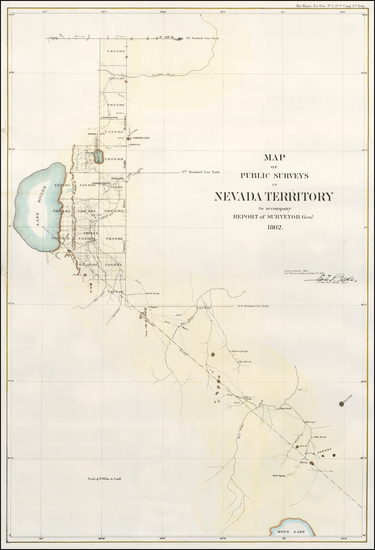 91-Nevada Map By U.S. General Land Office