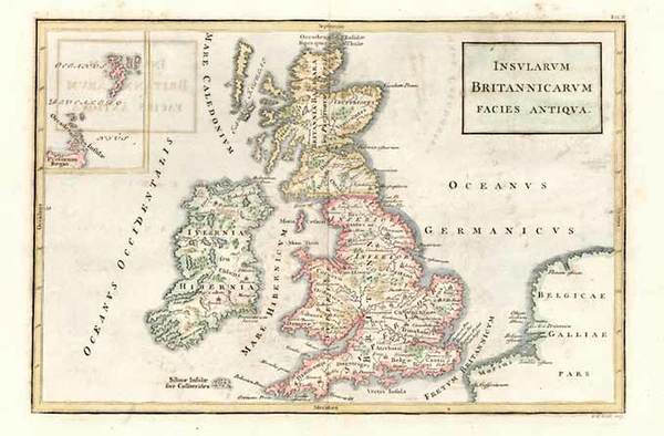 3-Europe and British Isles Map By Christoph Cellarius