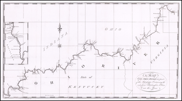 86-Kentucky, Midwest, Illinois, Indiana, Ohio, Plains and Missouri Map By Peter Maverick