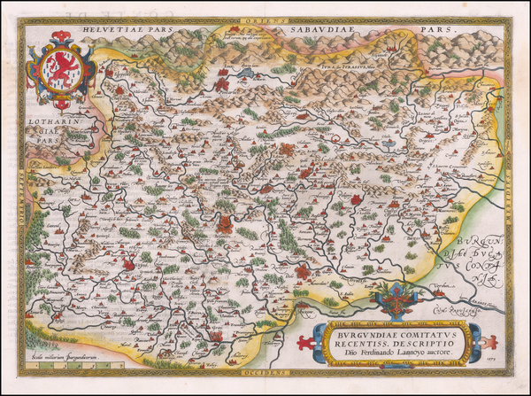 49-France Map By Abraham Ortelius