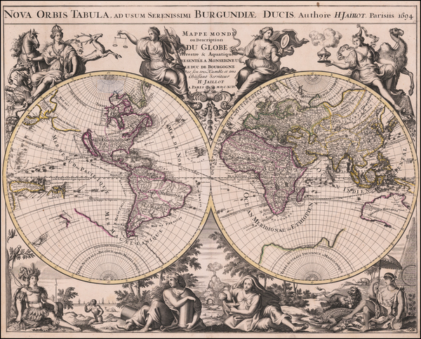 63-World Map By Alexis-Hubert Jaillot