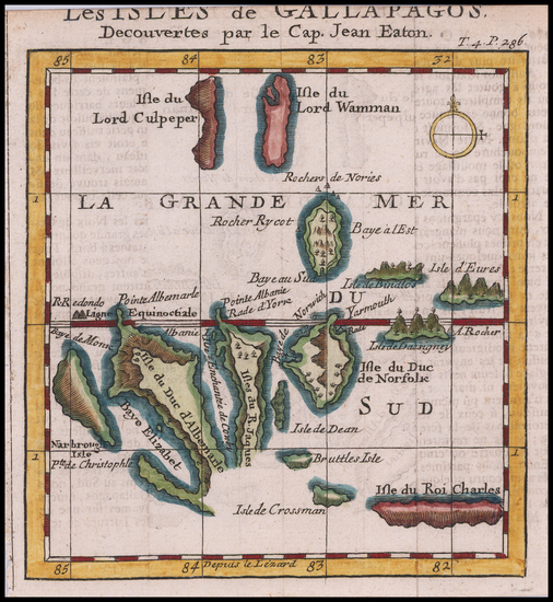 80-Peru & Ecuador Map By William Dampier