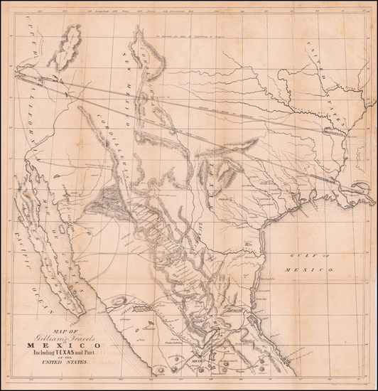 28-Texas, Plains, Southwest, Rocky Mountains, Mexico, Baja California and California Map By Albert
