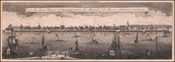 3-Southeast and South Carolina Map By London Magazine