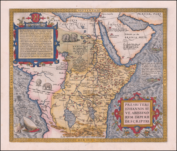 65-Africa and East Africa Map By Abraham Ortelius