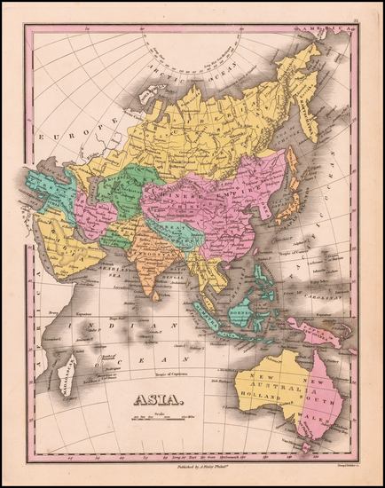 49-Asia, Asia and Australia Map By Anthony Finley