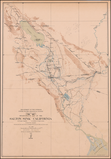 0-Southwest and California Map By U.S. Geological Survey