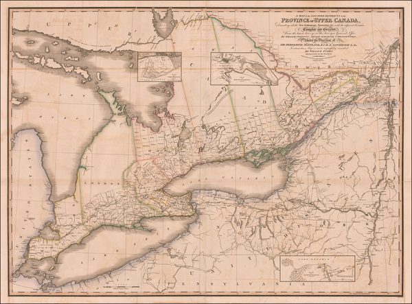 41-New York State and Canada Map By William Chewitt