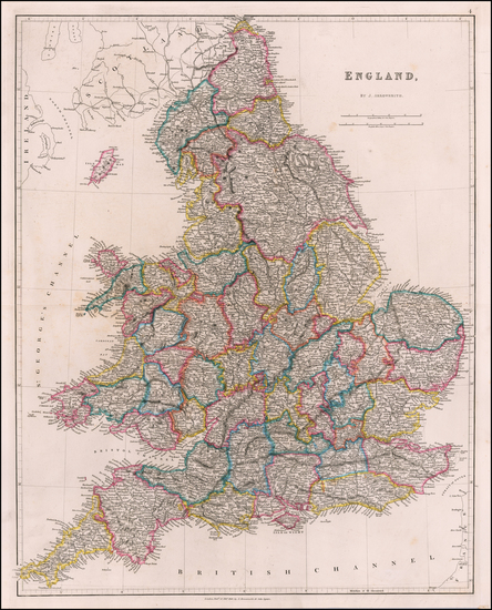 6-England Map By John Arrowsmith