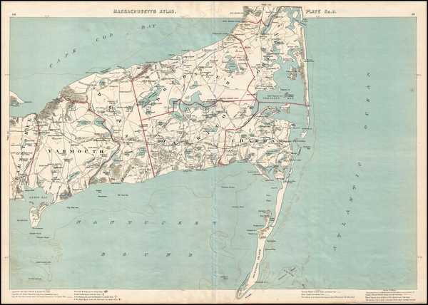 54-Massachusetts Map By George H. Walker & Co.