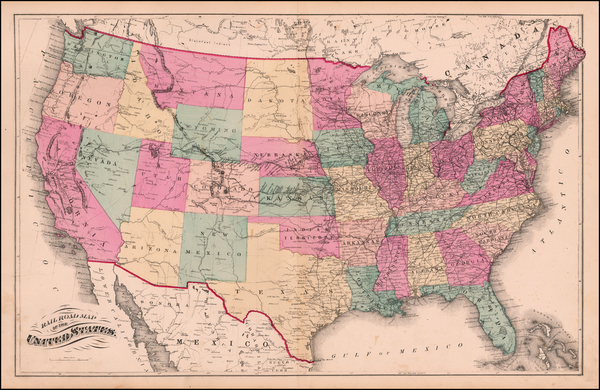 64-United States Map By H.H. Lloyd