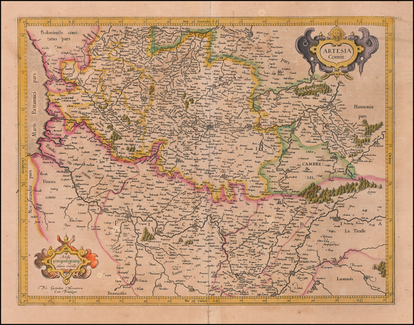 41-France and Nord et Nord-Est Map By  Gerard Mercator