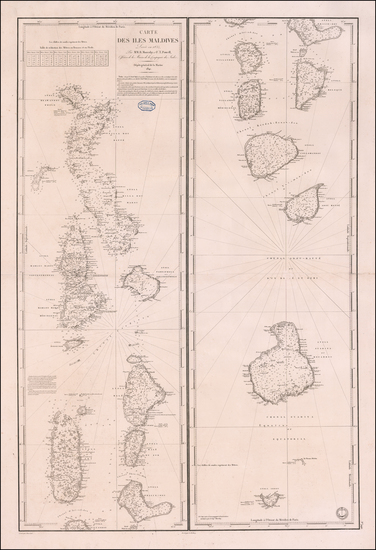 98-Indian Ocean and India Map By Depot de la Marine