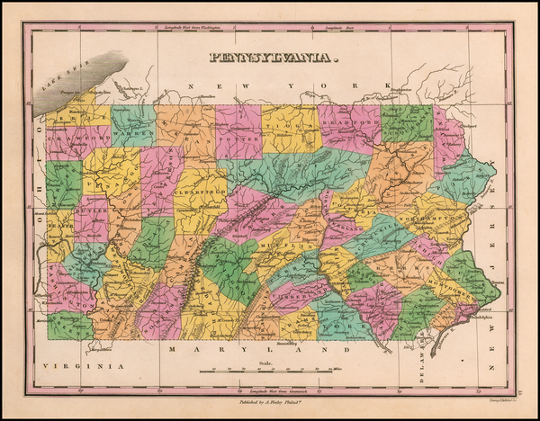 83-Pennsylvania Map By Anthony Finley