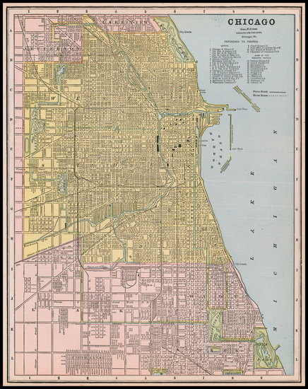 91-Midwest Map By George F. Cram