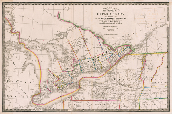 20-New York State and Canada Map By James Wyld